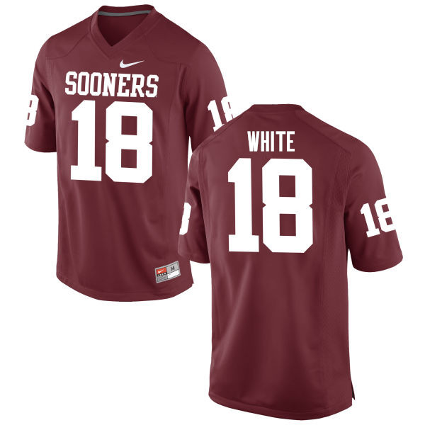 Men Oklahoma Sooners #18 Jason White College Football Jerseys Game-Crimson